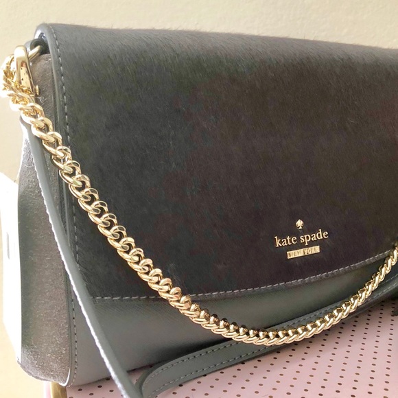 🎀 Kate Spade ♠️ Laurel Way Hair calf Handbag - Picture 2 of 8